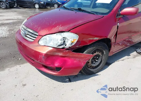 2004 Toyota Corolla Le z USA, uszkodzony, nr VIN 2T1BR38EX4C173228